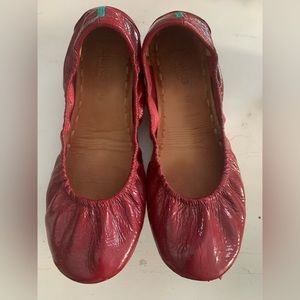 Ruby Red Patent Tieks - size 10